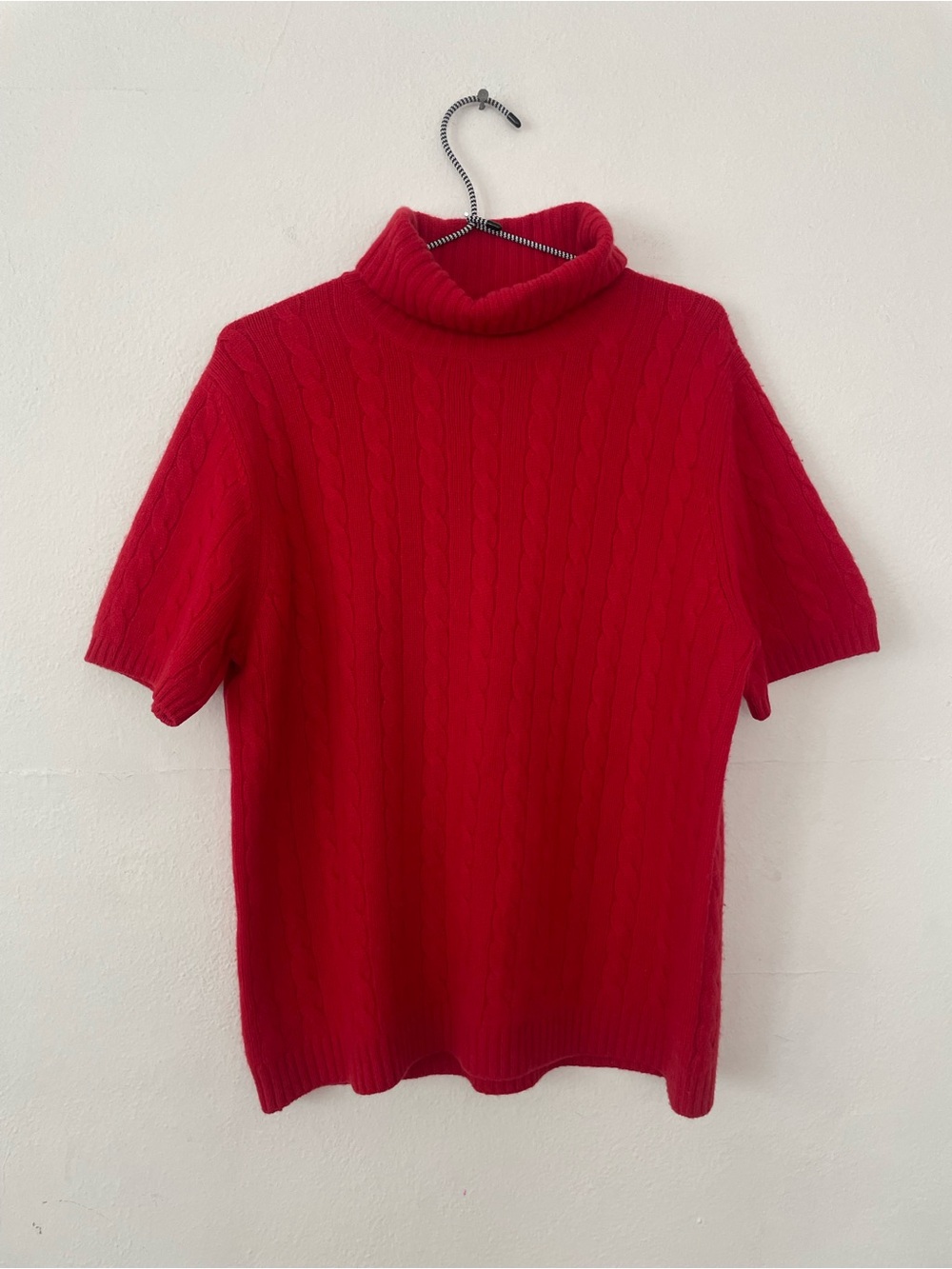 Lands End Short-Sleeve Cashmere Sweater